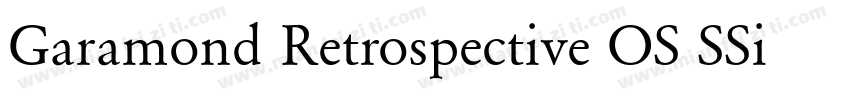 Garamond Retrospective OS SSi Normal字体转换